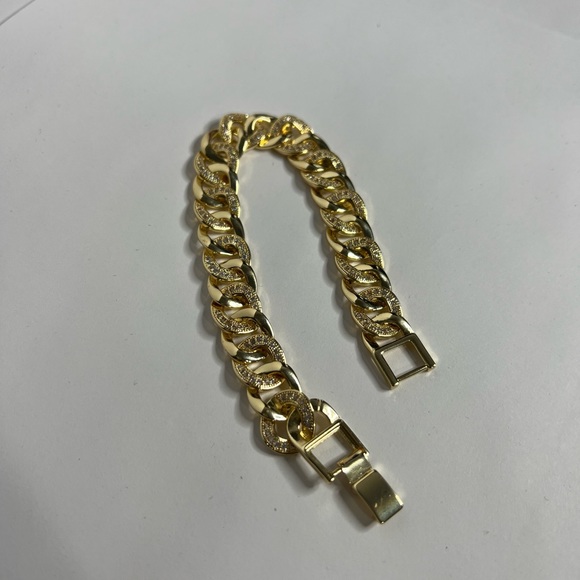 14k goldfilled Cuban link bracelet - Picture 4 of 5